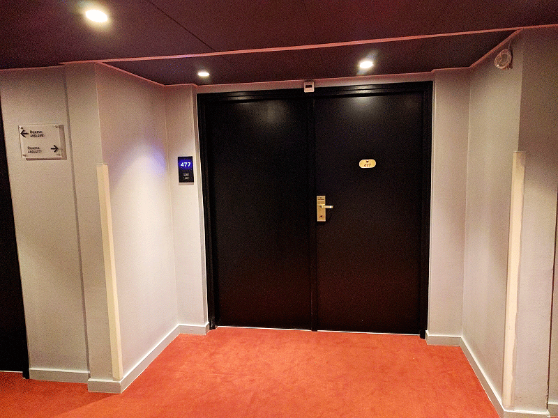 Entrance to Room 477