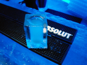 Absolut in Ice Glass