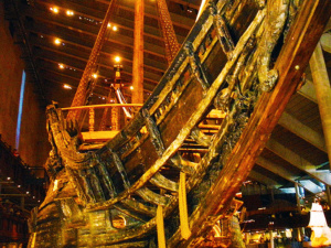 Under Side Bow of the warship Vasa