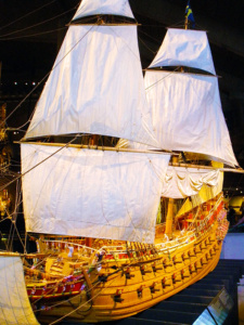 Scale model of the warship Vasa