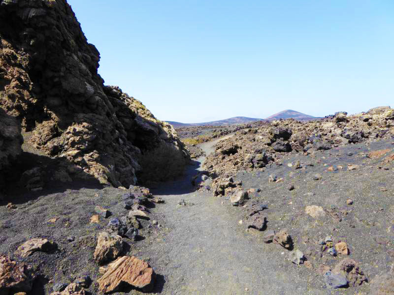 Circular footpath for El Camino de la Caldera de Los Cuervos.