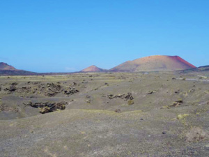 Timanfaya central volcanic alignment.