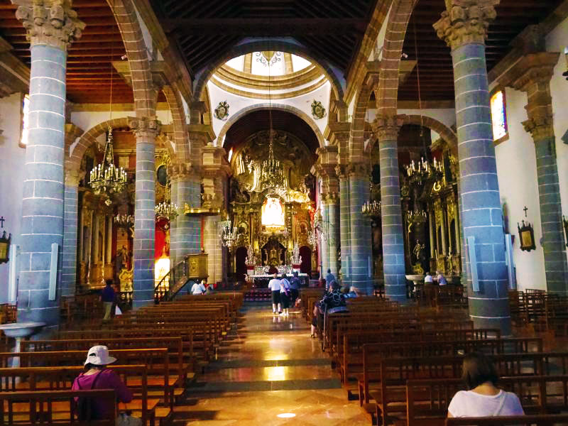 Inside the beautiful basilica.