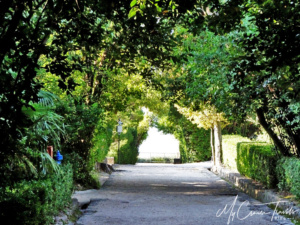 On this garden path, Shae and Varys discuss her leaving King's Landing (S3 EP10).