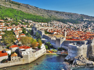 A view of Dubrovnik and Pile Bay.