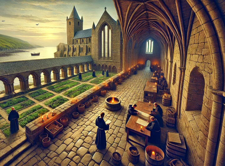 Inchcolm-Abbey-in-the-13th-century